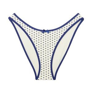 PINK Victoria’s Secret Navy and White Polka Dot Bikini Bottom